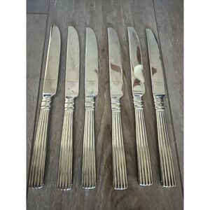 6 Dinner Knives Reed & Barton 18/10 Stainless Steel CRESCENDO II‎ Flatware
